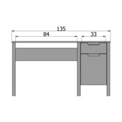 Woood Jade Bureau Wit -Baby Ruth Winkel woood jade bureau wit tekening 8ed0